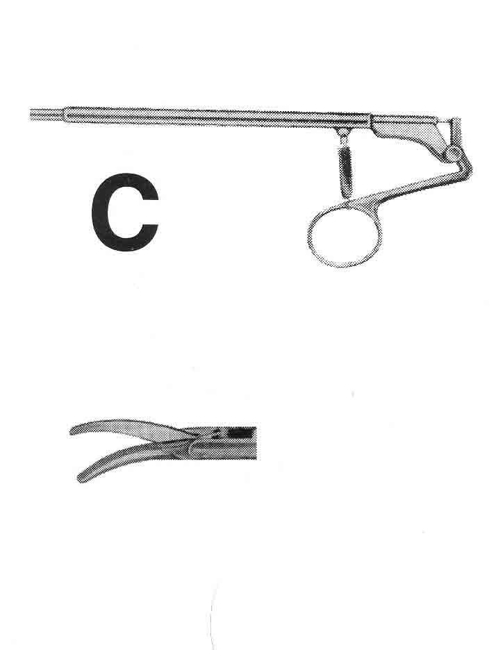 İZOLESİZ MAKAS C MODEL SAPLI ÇAP : 5MM L:43CM
